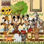 Retrospectiva Animada Tema  Mickey Safari faça você mesmo